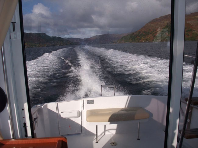 Looking out from a boat trip on Loch Duich